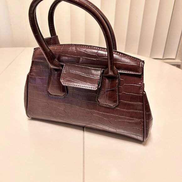 Zara MOCK CROC CITY BAG - Picture 2 of 5